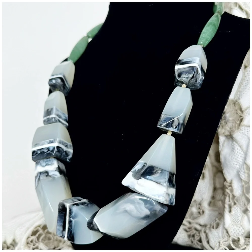 Anthro “Polished Bedrock Necklace” - Picture 9 of 11